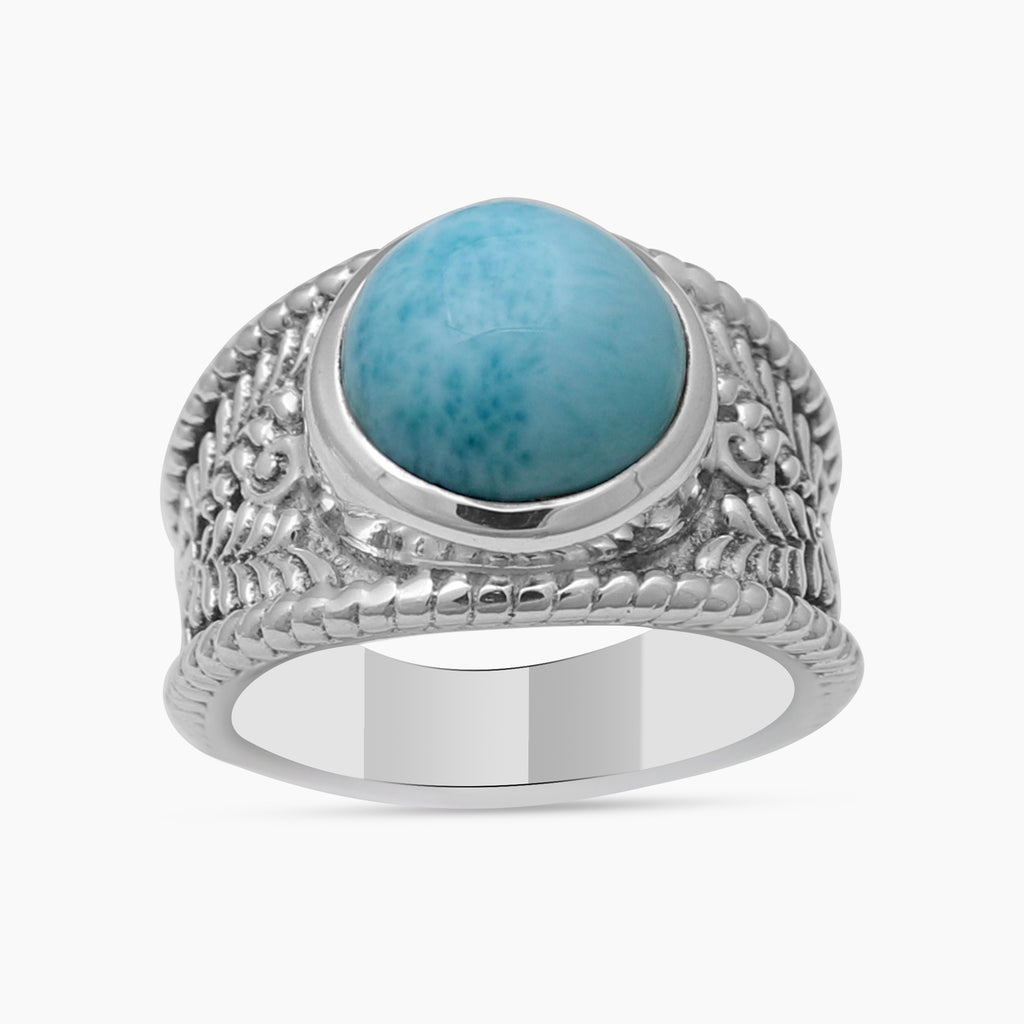 925 Sterling Silver Larimar Rings