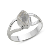 925 Starling Silver Herkimer Diamond Ring