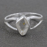 Natural Raw Herkimer Diamond Ring