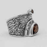 925 Sterling Silver Purple Amethyst Band Rings