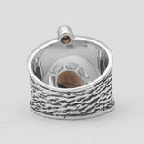925 Sterling Silver Purple Amethyst Band Rings