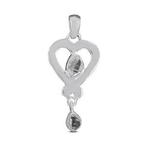 925 Sterling Silver Herkimer Quartz Pendant