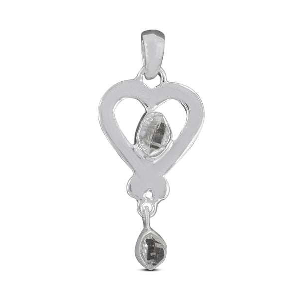 925 Sterling Silver Herkimer Quartz Pendant