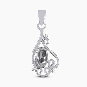 925 Silver Herkimer Quartz Pendants