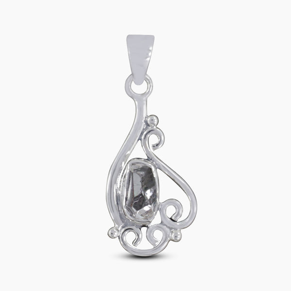 925 Silver Herkimer Quartz Pendants