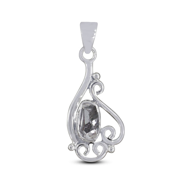 925 Silver Herkimer Quartz Pendant