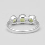 Natural Black Spinel Silver Rings