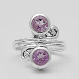 925 Sterling Silver Amethyst Rings