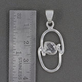 Raw Herkimer Diamond Pendant 925 Silver