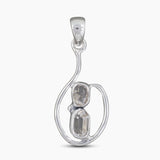 925 Silver Herkimer Quartz Pendants