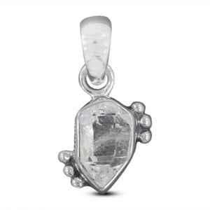 925 Silver Herkimer Quartz Pendant