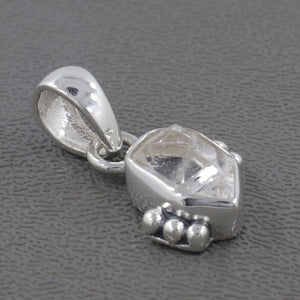 925 Silver Herkimer Quartz Pendant