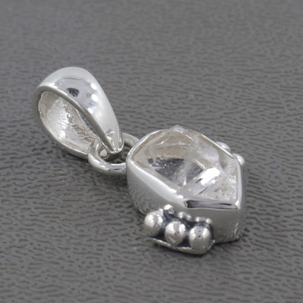 925 Silver Herkimer Quartz Pendant