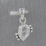 Natural Raw Herkimer Diamond Pendant