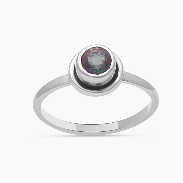 925 Sterling Silver Mystic Quartz Rings