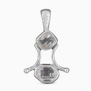 925 Silver Herkimer Quartz Pendants