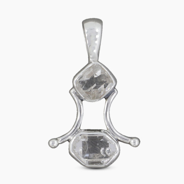 925 Silver Herkimer Quartz Pendants