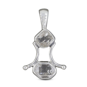 925 Silver Herkimer Quartz Pendant
