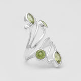 925 Sterling Silver Peridot Rings