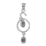 925 Sterling Silver Herkimer Diamond Pendant