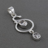 925 Sterling Silver Herkimer Diamond Pendant