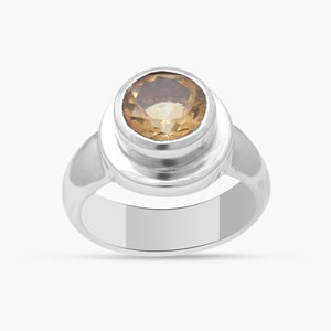 925 Sterling Silver Citrine Rings