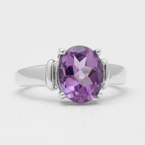 925 Sterling Silver Amethyst Rings