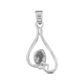 925 Sterling Silver Herkimer Diamond Pendant