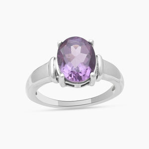 925 Sterling Silver Amethyst Rings