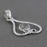 925 Sterling Silver Herkimer Diamond Pendant