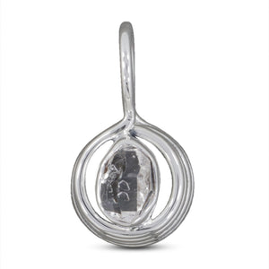 925 Sterling Silver Herkimer Quartz Pendant