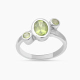 925 Sterling Silver Peridot Rings