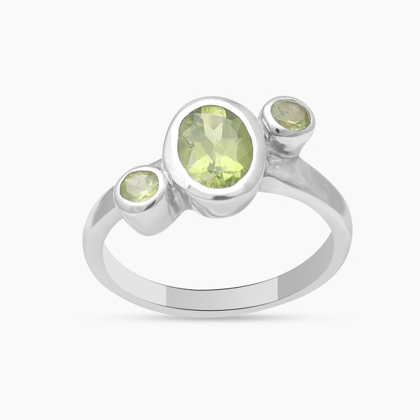 925 Sterling Silver Peridot Rings