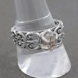 925 Sterling Jewelry Genuine Raw Herkimer Diamond Silver Ring