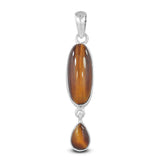 Tigers Eye 925 Silver Pendant