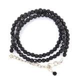 Black Onyx Faceted Cut Beads Necklace