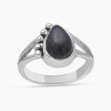 Rainbow Moonstone Silver Rings