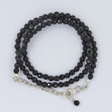 Black Spinel Beads Necklace Natural Spinel Gemstone