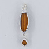 Tigers Eye 925 Silver Pendant