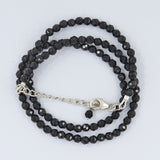 Black Spinel Beads Necklace Natural Spinel Gemstone