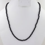 Black Spinel Beads Necklace Natural Spinel Gemstone