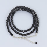 Black Spinel Beads Necklace Natural Spinel Gemstone