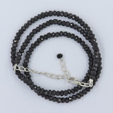 Black Spinel Beads Necklace Natural Spinel Gemstone