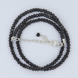 Black Spinel Beads Necklace Natural Spinel Gemstone