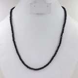 Black Spinel Beads Necklace Natural Spinel Gemstone