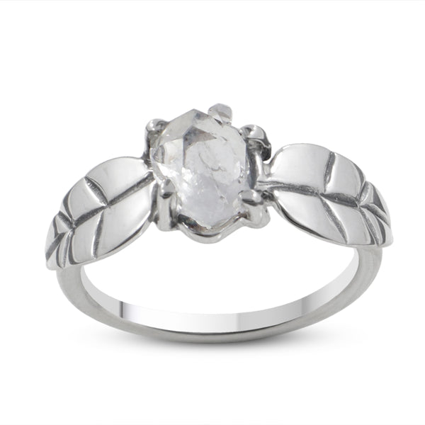 925 Sterling Silver Herkimer Quartz Rings