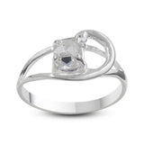 925 Sterling Silver Herkimer Diamond Ring for Women