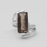 Green Amethyst Sterling Silver Rings