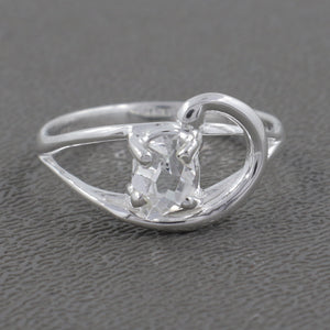 925 Sterling Silver Herkimer Quartz Rings