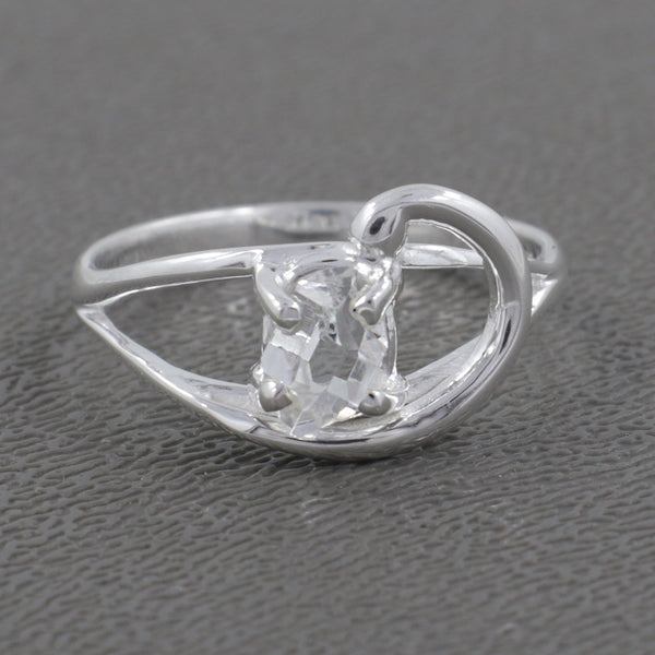 925 Sterling Silver Herkimer Quartz Rings